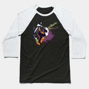 Skater Crocodile Skateboarder Baseball T-Shirt